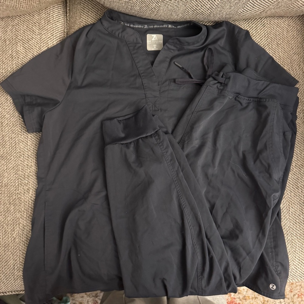 Women's Grey Scrub Set